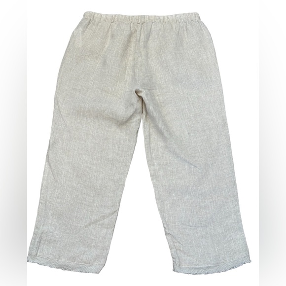Eileen Fisher 100% Organic Linen Capris PP - Picture 3 of 11